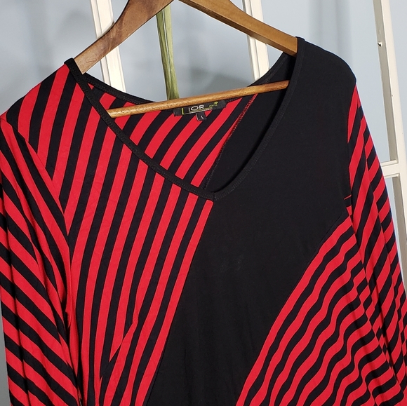 Loir Paris asymmetrical colorblock tunic top EUC L - Picture 10 of 15